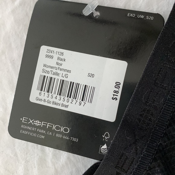 NWT Ex Officio Give -N- Go Bikini Brief Panties - Picture 3 of 4